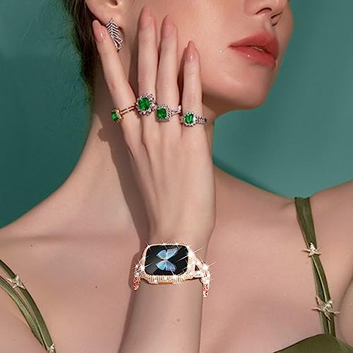 WINGLE Bling Band and Case for Apple Watch Band 45mm Series 9 8 7 Women, Luxury Sparkle Rhinestone Crystal Metal Band Designer Chain Bracelet with Diamond Screen Protector Case, 45 mm Rose Gold by WINGLE - Used condition - Image 9