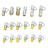 18 Pack Hydraulic Pressure Tester Coupling Kit for Excavator Construction Machinery