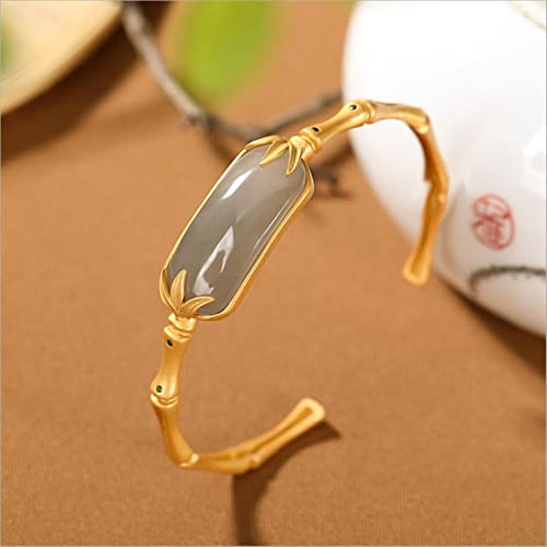 Artisanat d'or feuille de bambou : le cadeau d'exception en jade de Hetian