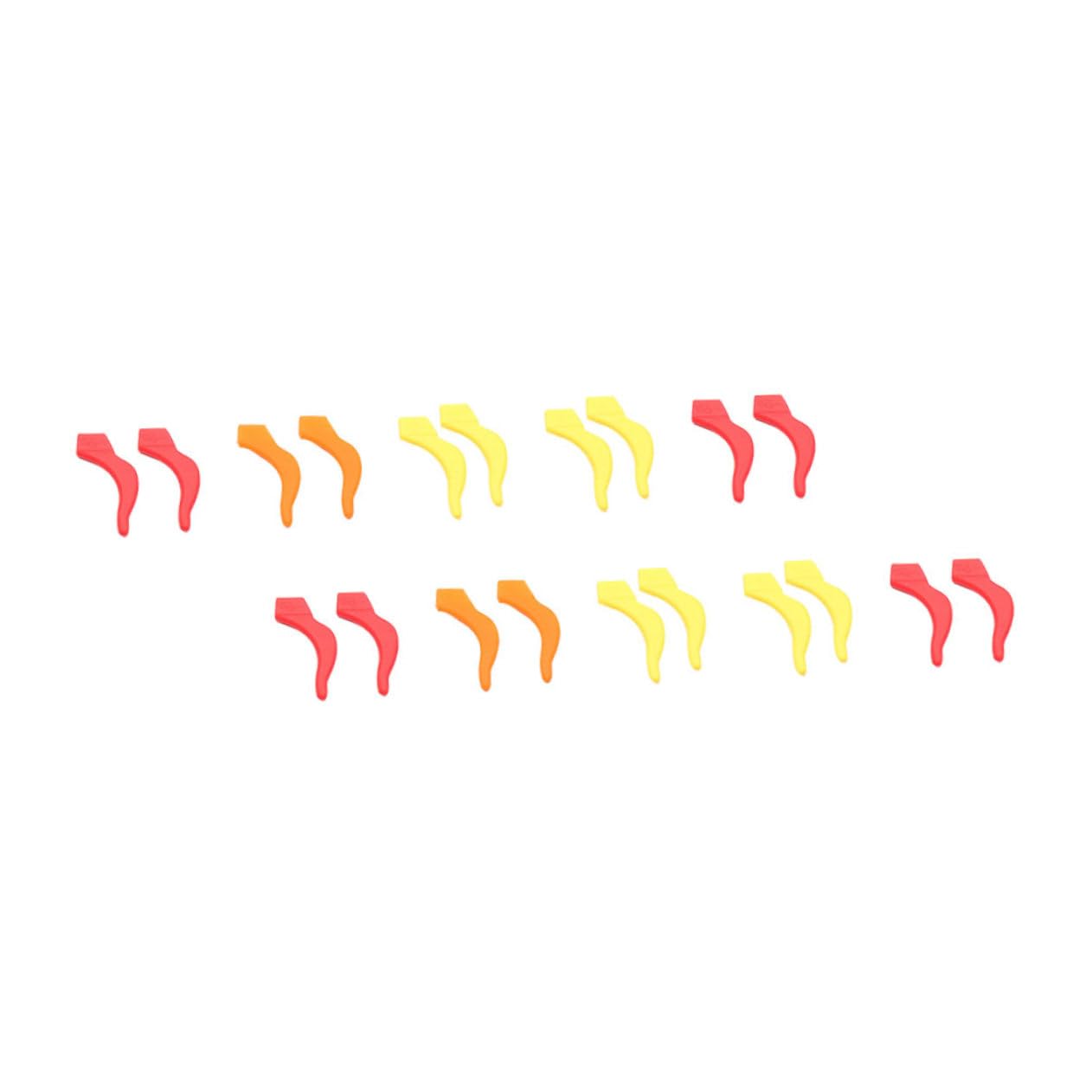 WOFASHPURET 24pcs Silicone Anti-Slip Glasses Retainers Eyeglass Temple Tips for Daily Wear