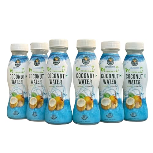 Image of SATVIK AAHAR Yellow Tender Coconut Water From Pollachi | With Vital Minerals, No Artificial Colours, Flavours or Preservatives- 200ml (Pack of 6)