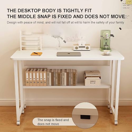 Table d'étude pliable pour le télétravail et petits espaces - 5