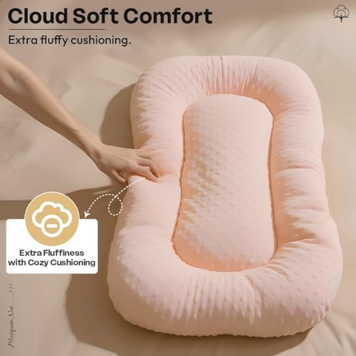 Image of StarAndDaisy Baby Carry Nest with Mosquito Net | Portable Baby Lounger for Infants (0-12 Months) | Foldable & Lightweight Travel Bed Soft & Breathable Fabric (Lion Print)