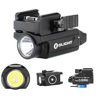OLIGHT PL-Mini 2 Valkyrie Lampe Tactique Réglable Chargeur Aimanté Puissante 600 Lumens pour Chasse Recherche Compatible avec Picatiny Et GL Noir
