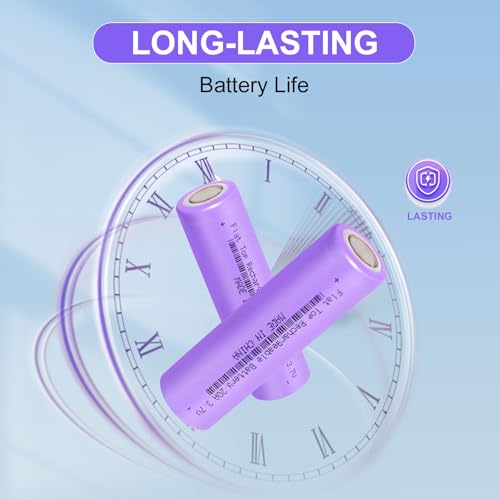 image for Tokeyla 3.7 Volt 18650 Rechargeable Battery, 3000mAh Battery Flat Top 