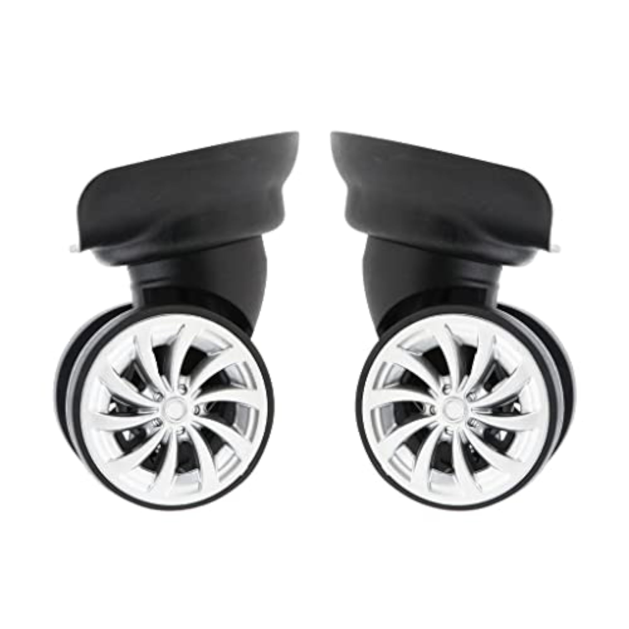Universal Replacement Dual Roller Casters Black
