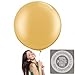 36 Inch Giant Jumbo Latex Balloons (Premium Helium Quality), Pack of 6, Round Shape - Metallic Gold