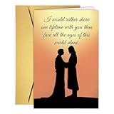 Funny Anniversary Card& Gift Boyfriend Girlfriend, Sweet Valentine's Day Card Him Her, Romantic Valentines Day Cards Husband Wife Couple, Love You Card, Lord of the Rings Gift, Share One Lifetime Cards