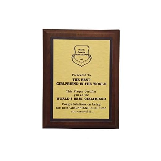 aahs!! Engraving Worlds Greatest Plaques (Best Girlfriend in The World, Gold)