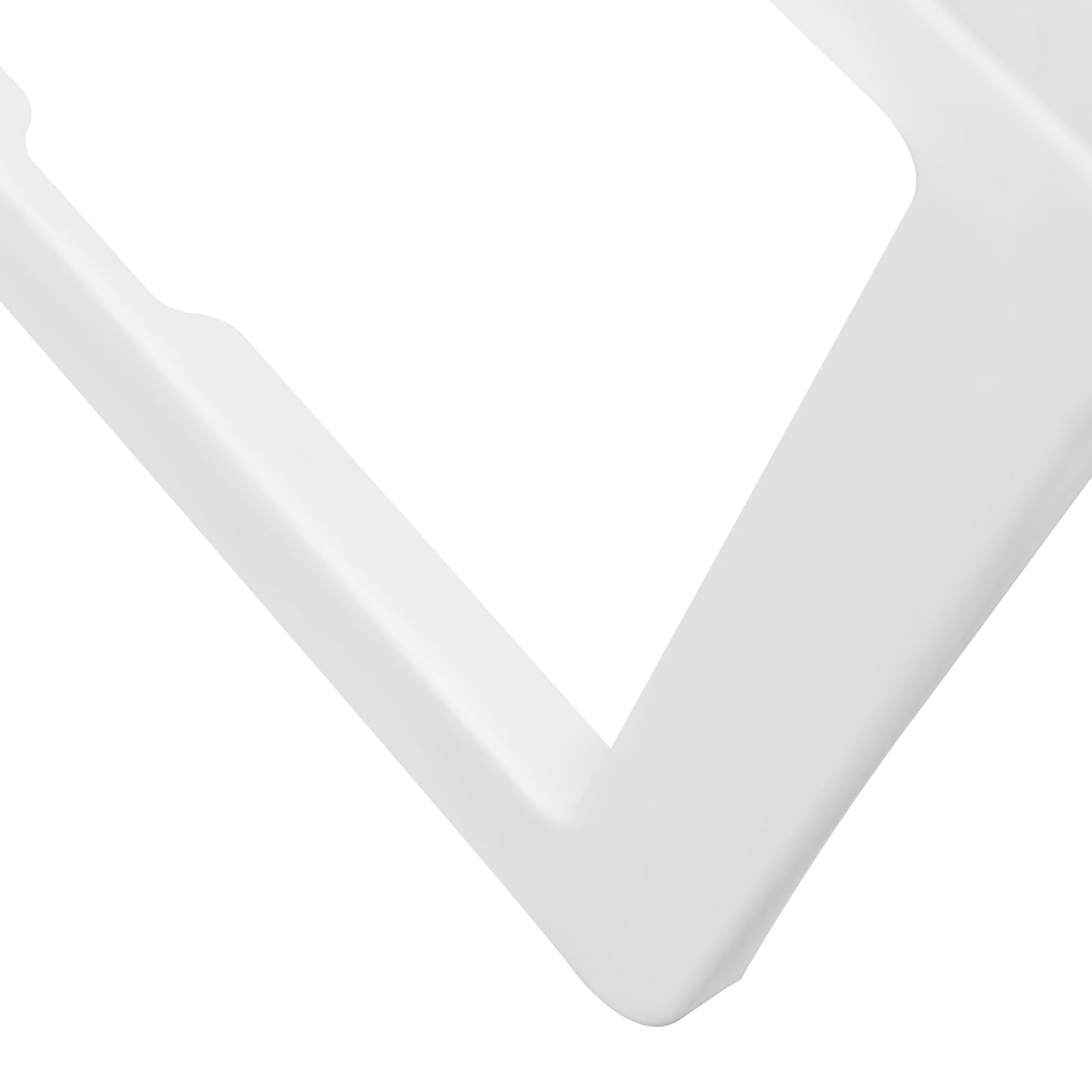 OUKANING Set di 4 tavolini da letto pieghevoli in plastica, robusti tavoli per computer portatile, per divano, divano e letto, supporto per tablet con fessura di ricarica, per mangiare, leggere, casa