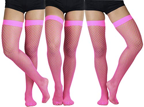 Image of ToBeInStyle Womens Versitile and Stylish Every-day Fishnet Thigh Highs