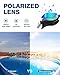 ZIONOR Swim Goggles, Upgraded G1 Polarized Swimming Goggles UV Protection Anti-fog Adjustable Strap for Men Women Adult Indoor or Outdoor (Polarized Mirror Gold Lens)