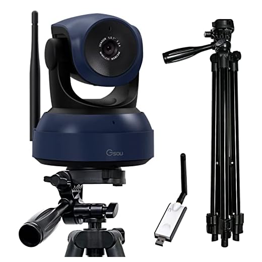 Gsou Wireless Webcam with Tripod Stand