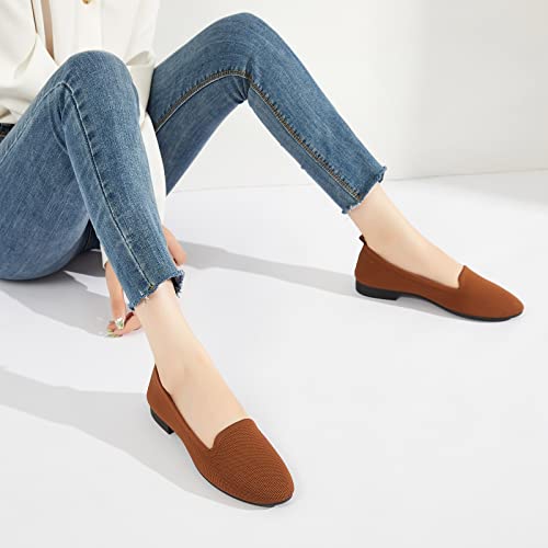 Image of BABUDOG Women's Flats Shoes Shiny Mesh Loafers Shoes Soft Memory Foam Flats