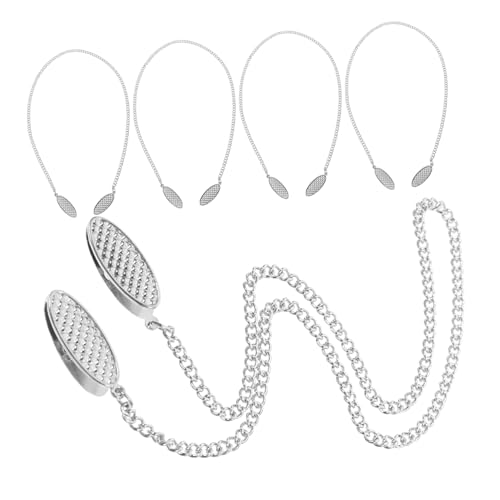 BRIGHTFUFU Napkin Holder Clip Chain Napkin Chain Alloy Clips Strong Texture for Home Dining Hall