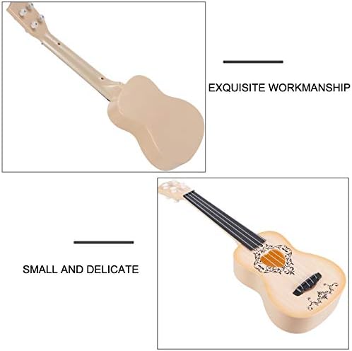 STOBOK Developmental Toys Kids Ukulele Toys 17. 7 inch Guitar Toy Children Musical Instruments Educational Learning Toys Gift for Beginners Toddlers Boys Girls (White) Kids Playsets 6 41LIL+SXjTL. AC