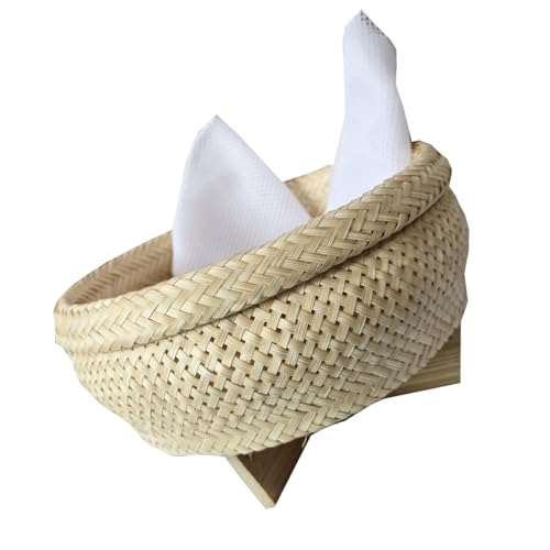 Thai Bamboo Sticky Rice Steamer Basket 7” with 2 Free Cotton Cloths | Handmade Traditional Thai Kitchenware for Authentic Sticky Rice | Natural Bamboo Cooking Tool | Premium Quality | Easy to Use