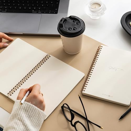 A5 Kraft Karton Kapak 70 Yaprak 110 gram Düz Çizgisiz Not Defteri - Görsel 6