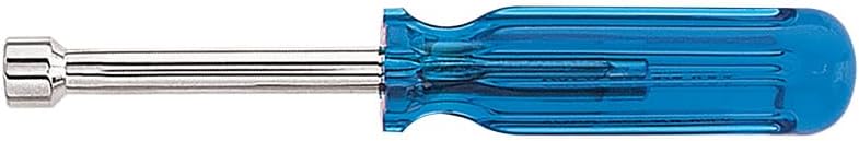 Klein Tools S12 3/8-Inch Nut Driver with 3-Inch Hollow Shaft and Plastic Grip Handle, Made in USA