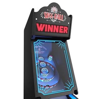 Skee-Ball Glow - Illuminating Arcade Table Machine Game for Home Basement Recreation Room - Nostalgic Classic Fun of Roll and Score - Made in The USA