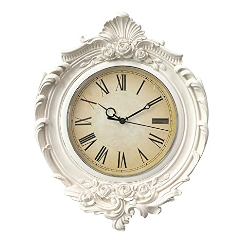 AELS 13x11 Inch Vintage Wall Clock, European Style Decorative Ret...