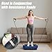 Vibration Plate Exercise Machine, Fitness Vibration Plate Platform with Built-in Bluetooth Speaker & 2 Resistance Bands, Whole Body Workout Vibrating Plate For Weight Loss Lymphatic Drainage (Blue)