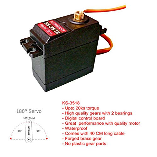 Heavenbird 20Kg Ks-3518 Rc Digital Servo Large Torque Full Metal Gear Waterproof 180 Degree Control Angle For Car Crawler Robot Toys Diy Model #TOP1