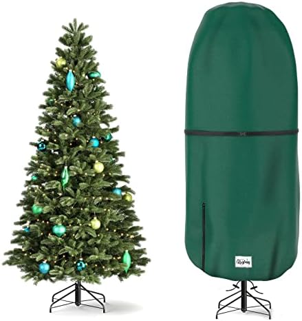 Upright Christmas Tree Storage Cover, Tear Resistant Adjustable 6...