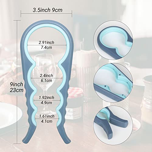 Maexus Jar Opener Kit, 4 In 1 Jar Opener For Seniors With Arthritis, 5 In 1 Multi-Function Bottle Opener, Bottle Can Opener Set, Jar Opener For Weak Hands, Jar Opener Grip Lid Twist Gripper #TOP3