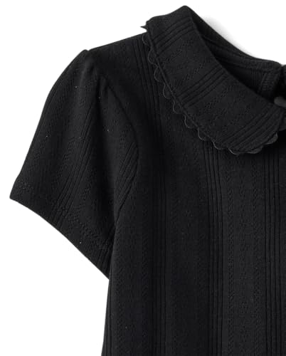 Image of Gymboree Girls' and Toddler Short Sleeve Peter Pan Collar Shirt