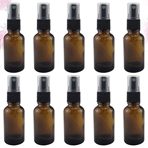 Lurrose Frasco de emulsão de vidro de 10 unidades de embalagem de frasco para embalagem Prática Reca