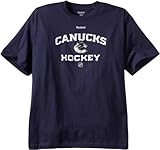 100% Baumwolle Reebok NHL Vancouver Canucks verbindliche Team Short Sleeve Tee, Herren, Vancouver Canucks, Medium