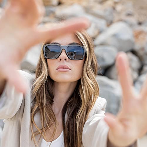 KZ Gear - Brocks Flaoting Sunglasses - Medium Rectangular Frame - Polarized 100% UV Protection3