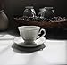 Guangyang 12 Pieces Tea Cup set Fine Porcelain 6oz Cup and Saucer set of 6 for Cappuccino Tea Flat White Coffee