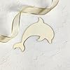 30 Pack 4 Inch Wood Dolphin Cutouts Unfinished Wooden Beach Dolphin Hanging Ornaments DIY Dolphin Craft Gift Tags for Home Party Decoration Craft Project #3