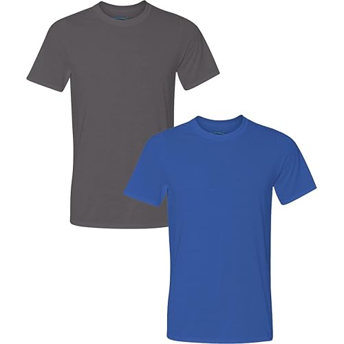 Gildan Men's Moisture Wicking Polyester Performance T-Shirt, 2-Pack
