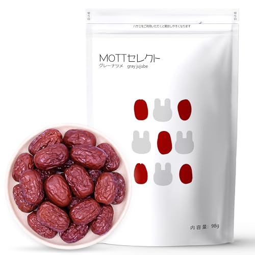 【MOTTセレクト】グレーナツメ 乾燥なつめ ナツメ なつめ 棗 無添加 無農薬なつめ 濃い甘み しっとり食感 ドライなつめ 98g×1袋