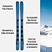 LINE Unisex Chronic 101 Skis | Durable Lightweight Versatile All-Mountain Freestyle Skis | Sustainable Winter Sport Gear with Symmetric Flex, Thin Tip & Thick-Cut Sidewalls, Size 165