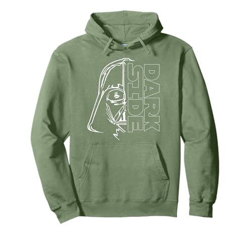 Star Wars Darth Vader Half Dark Side Outline Sudadera con Capucha