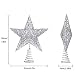 Lodou Estrella de árbol de Navidad de 20,3 cm con purpurina dorada...