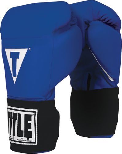 Title Masters USA Boxing Competition Gloves (Elastic), Blue, 16 oz