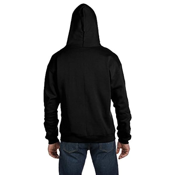 Chaqueta Champion con doble efecto de secado instantáneo, forro polar, cremallera completa, con capucha, color negro, talla 3XL