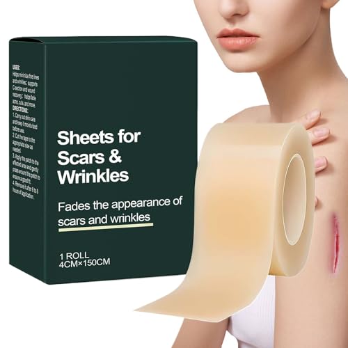 Silicone Scar Sheets - Scar Pads, Medical Grade Sheet with Flexible Adhesion, Silicone Gel Sheets with Breathable Design, Smooth Skin Restoration for Surgical