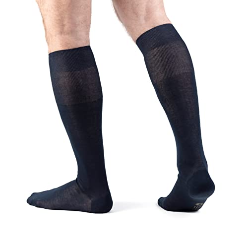 Men's Elegant Long Cotton Socks Scottish Thread, 6-Pack, Made in Italy2