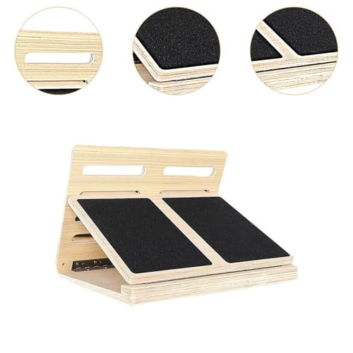 Incline Board, Calf Stretcher, Balance Board de madera miniatura 2