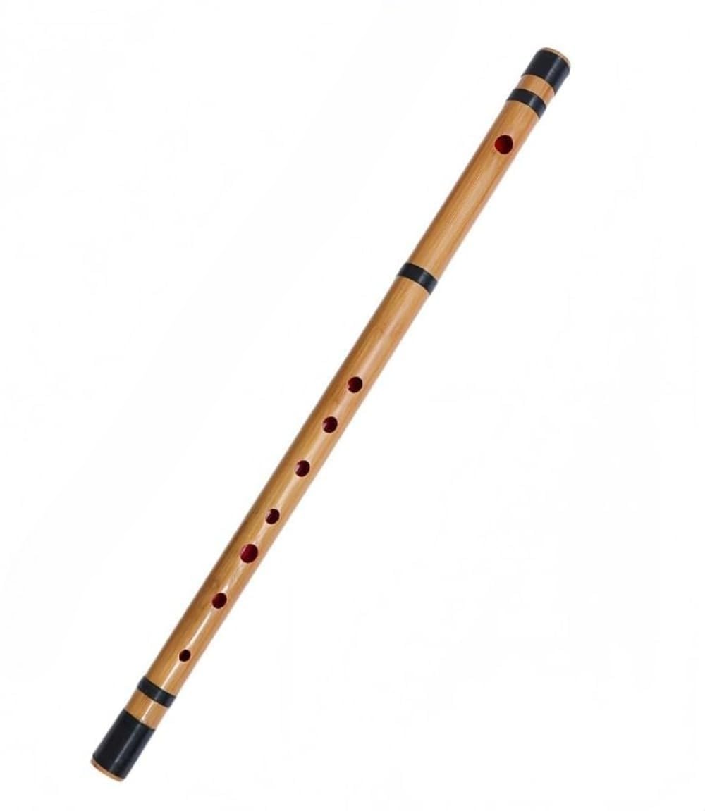 Shinobue Bamboo Flute 7 Tone Yokobue Red Lacquer Japanese Folk Portable
