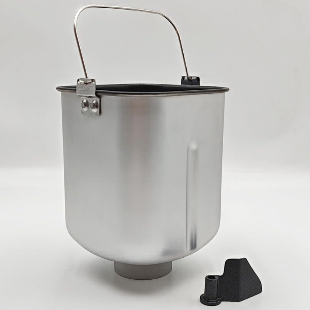 Whychstore Seau de rechange pour machine à pain, en alliage d'aluminium anti-adhésif avec palette de pétrissage, compatible avec différents modèles