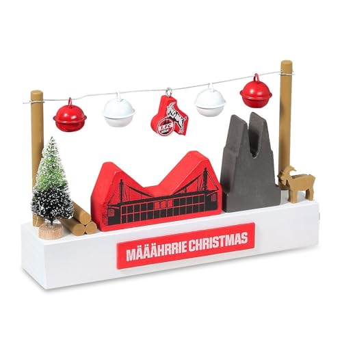 1. FC Köln Holz-Dekolandschaft „Määährrie Christmas“