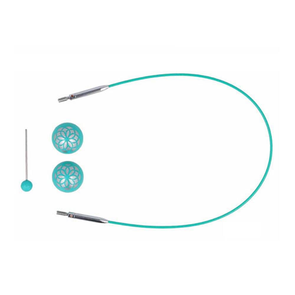 KnitPro Mindful Fixed Int. Cable for 40cm Needle - 3pcs, Blue