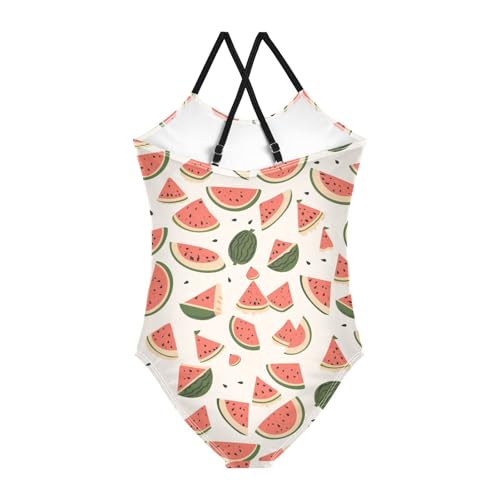 KLL Watermelon Pattern Toddler Girl 1 Piece Swim Suit Beach Swimwear Adjustable Shoulder Strap Cute2